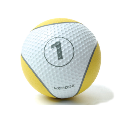 Медицинский мяч 1 кг желтый