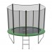 EVO JUMP External 8ft (Green) Батут СКЛАДНОЙ с внешней сеткой и лестницей, диаметр 8ft (зеленый)