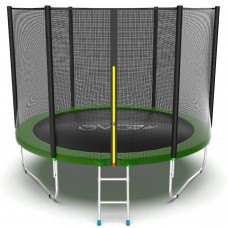 EVO JUMP External 10ft (Green) Батут с внешней сеткой и лестницей, диаметр 10ft (зеленый)