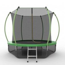 EVO JUMP Internal 8ft (Green) + Lower net. Батут с внутренней сеткой и лестницей, диаметр 8ft (зеленый) + нижняя сеть