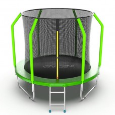 EVO JUMP Cosmo 8ft (Green) Батут с внутренней сеткой и лестницей, диаметр 8ft (зеленый)