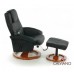 TV-кресло Calviano 92 с пуфом (черное, массаж)