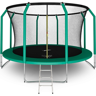 Батут премиум 14FT с внутренней страховочной сеткой и лестницей