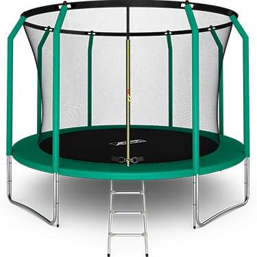 Батут премиум 12FT с внутренней страховочной сеткой и лестницей