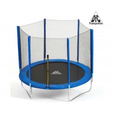 Батут DFC Trampoline Fitness 10ft наружн.сетка, синий (305см)