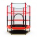 Батут DFC TRAMPOLINE-RED 55 дюймов с сеткой