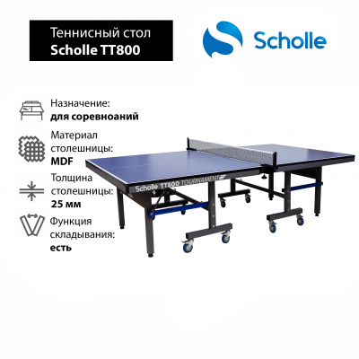 Профессиональный Теннисный стол Scholle TТ800 Tournament