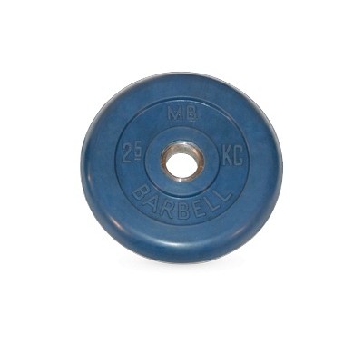 Диск для штанги MB Barbell синий - 26 мм - 2.5 кг