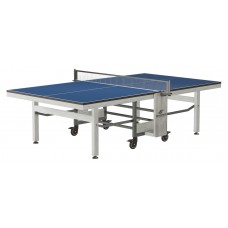 Теннисный стол складной для помещений "RASSON PREMIUM R200 Indoor" (274 х 152,5 х 76 см, серебрянный туман) с сеткой